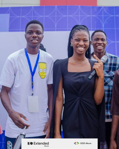 Dominion Akinrotimi co-hosting Google I/O Extended Akure 2024