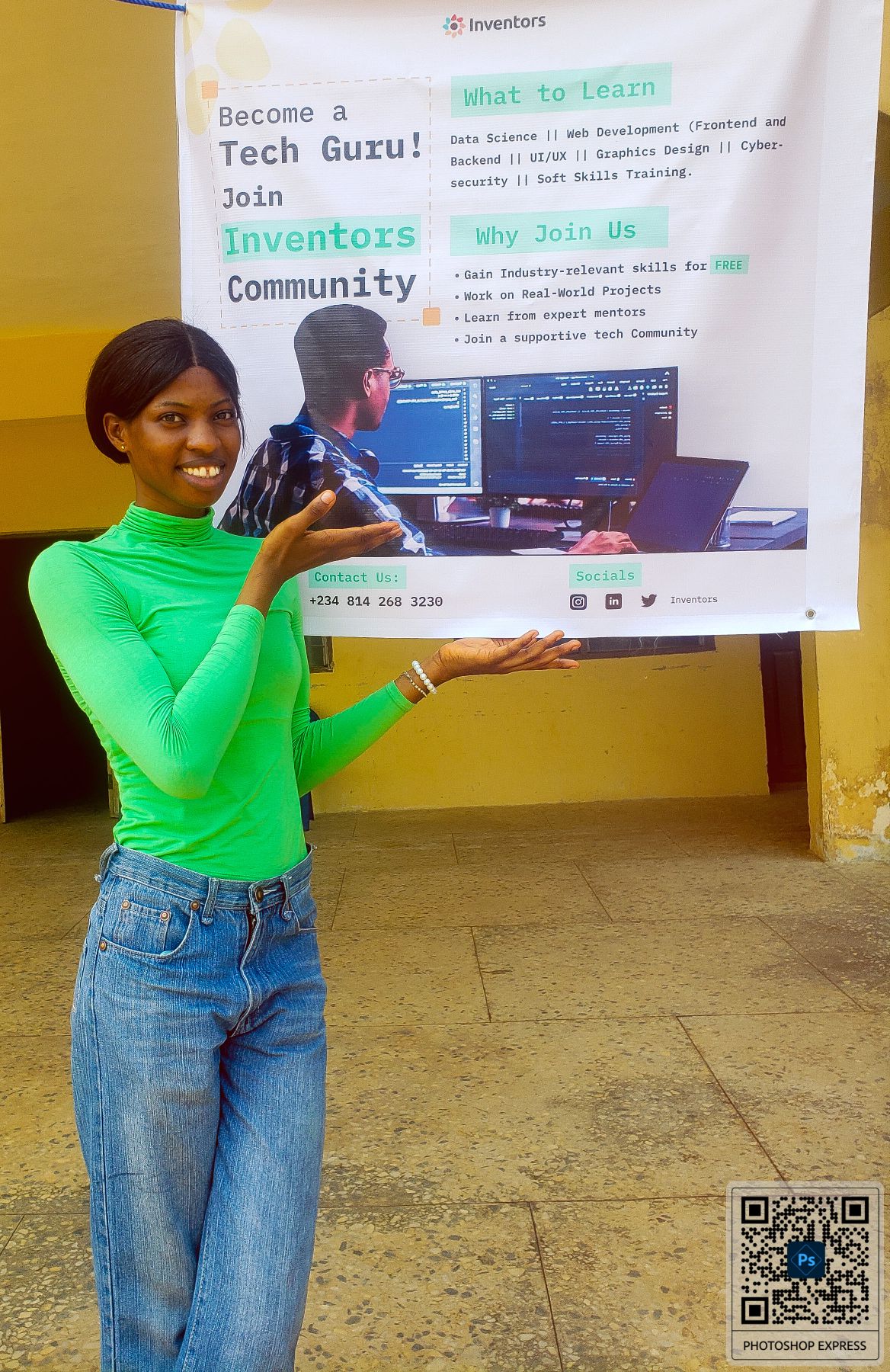 Dominion Akinrotimi at the Inventors Community OAUSTECH chapter program