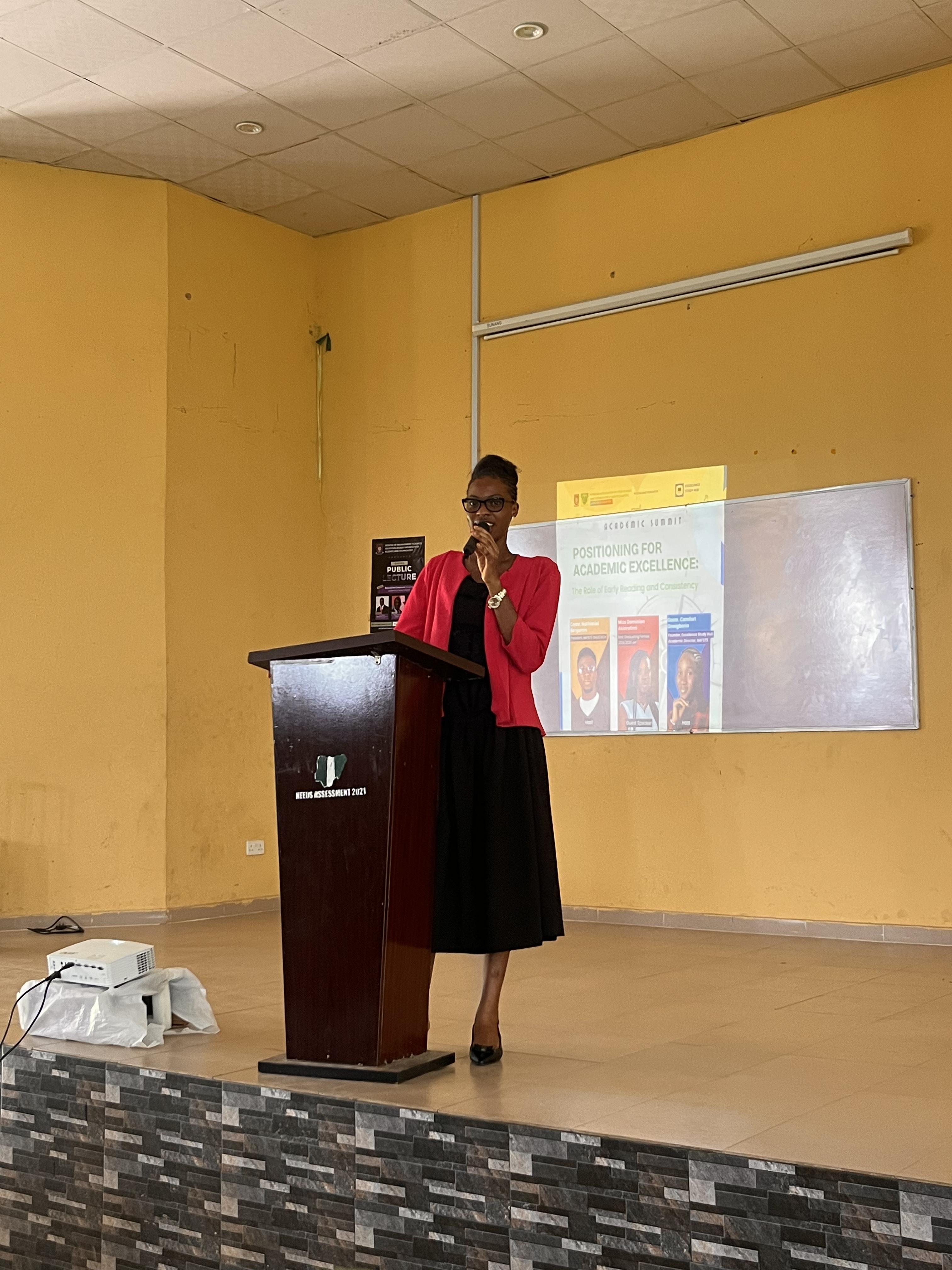 Dominion Akinrotimi at the NAFST OAUSTECH event